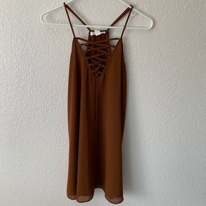 Cross cross front dress
